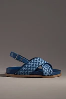 Schutz Ruby Sporty Crisscross Slingback Sandals
