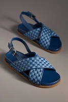 Schutz Ruby Sporty Crisscross Slingback Sandals