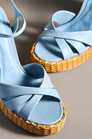 Schutz Keefa Straw Platform Heels