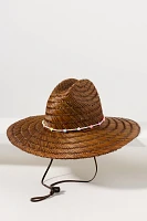 Wyeth Beaded Trim Straw Lifeguard Rancher