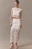 Sabina Musayev Rhodes Lace Crop Top