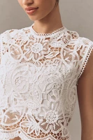 Sabina Musayev Rhodes Lace Crop Top
