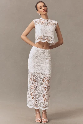 Sabina Musayev Lyon Lace Maxi Skirt