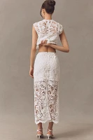 Sabina Musayev Lyon Lace Maxi Skirt