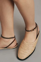 Vicenza Moto Raffia Flats