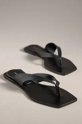 By Anthropologie Square-Toe Thong Sandals