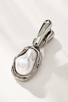 Molten Pearl Huggie Hoop Earrings