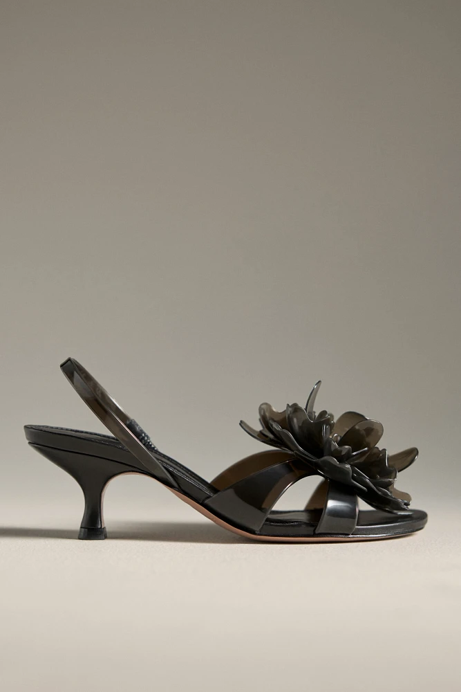Farm Rio Flower Jelly Kitten Heels