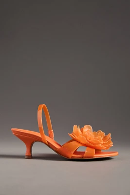 Farm Rio Flower Jelly Kitten Heels