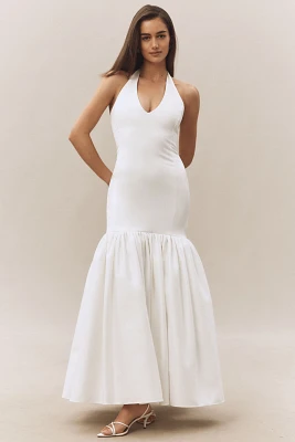 Delfi Collective Isha Halter Fit & Flare Maxi Dress