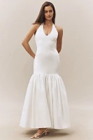 Delfi Collective Isha Halter Fit & Flare Maxi Dress