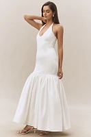 Delfi Collective Isha Halter Fit & Flare Maxi Dress