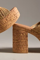 Seychelles Adorned Cork-Bottom Platform Heels