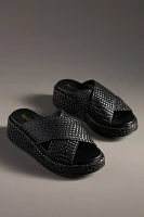 Seychelles Key West Woven Platform Slide Sandals
