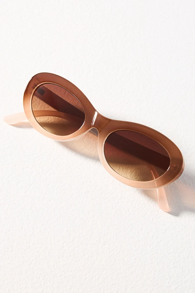 Ombre Oval Sunglasses