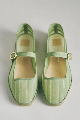 Dolce Vita Tameka Stripe Mesh Mary Jane Flats