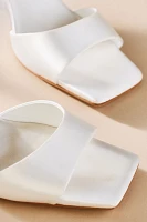 Jeffrey Campbell Fiora Satin Square-Toe Heels