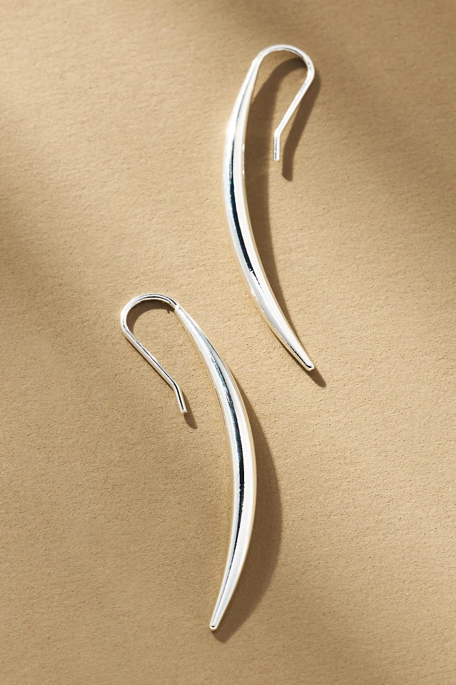 Sculptural Metal Drop Earrings