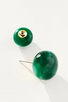 Delicate Colorful Glassy Post Earrings