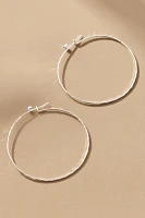 Thin Large Hoop Earrings