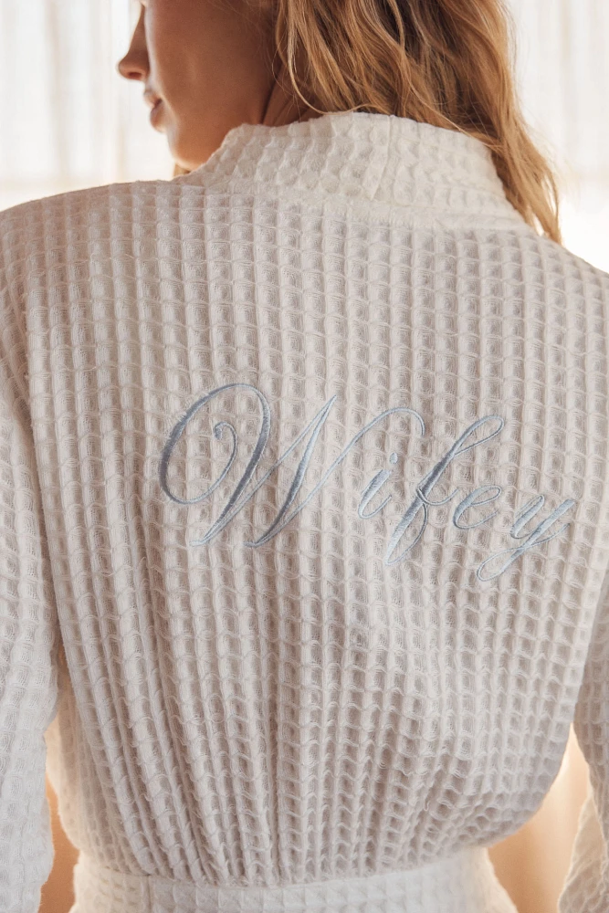 Rya Collection Wifey Waffle Long Robe