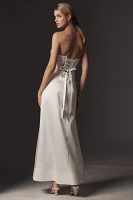 Mare Piper Strapless Fit & Flare Maxi Dress