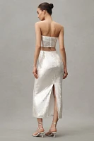 Mare Sheer Cape Sequin Maxi Dress
