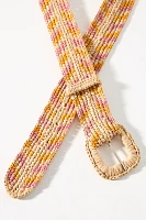 French Knot Savannah Raffia Belt