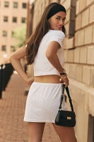 BRIDEMERCH Embroidered Bride Terry Mini Skirt