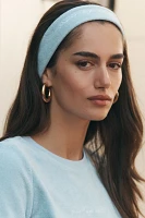 BRIDEMERCH Embroidered Marriage Material Terry Stretch Headband