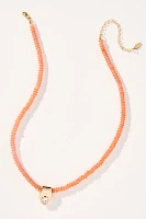 Mod Crystal Beaded Necklace