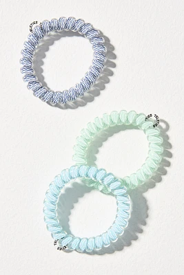 TELETIES Large Spring Coil Hair Ties, Set of 3