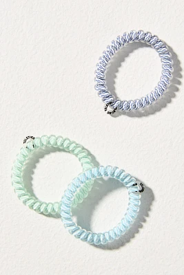 TELETIES Small Spring Coil Hair Ties, Set of 3