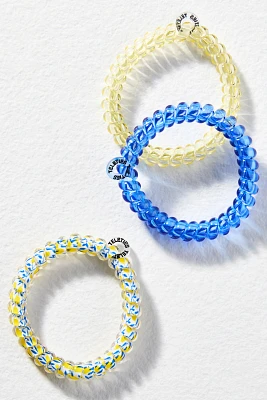 TELETIES Small Spring Coil Hair Ties, Set of 3