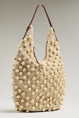 POOLSIDE Brighton Slouchy Beaded Shoulder Bag