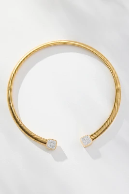 Pavé-Tip Collar Necklace