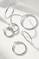Delicate Hoop Earrings, Set of 3
