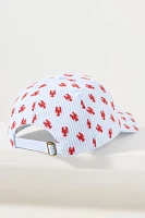 Coney Island Picnic Embroidered Seersucker Baseball Cap