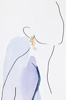 Missoma Molten Baroque Pearl Mismatched Drop Earrings