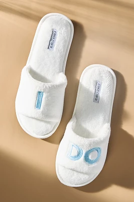 By Anthropologie Weddings I Do Slippers