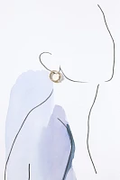 NADRI Chunky Crystal Inside-Out Hoop Earrings