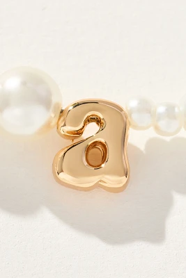 Pearl Monogram Necklace