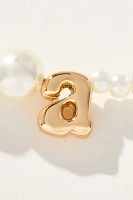 Pearl Monogram Necklace