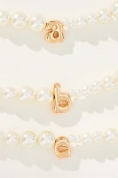 Pearl Monogram Necklace