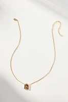 Block Letter Monogram Necklace