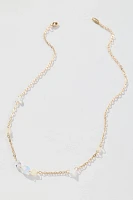Spaced Crystals Necklace