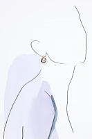 Two-Tone Mini Drop Earrings