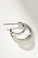 Hammered Spiral Earrings