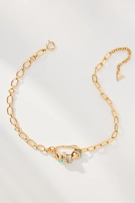 Paperclip Bar Charm Necklace