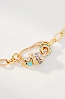 Paperclip Bar Charm Necklace